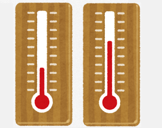 気温の変化が大きい