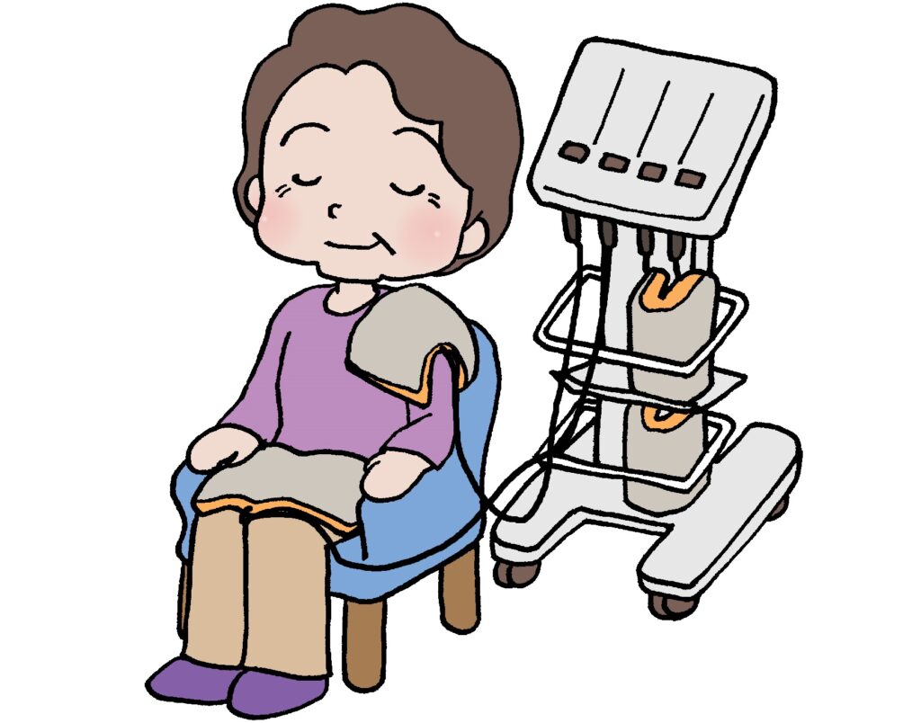 ホットパックで温める