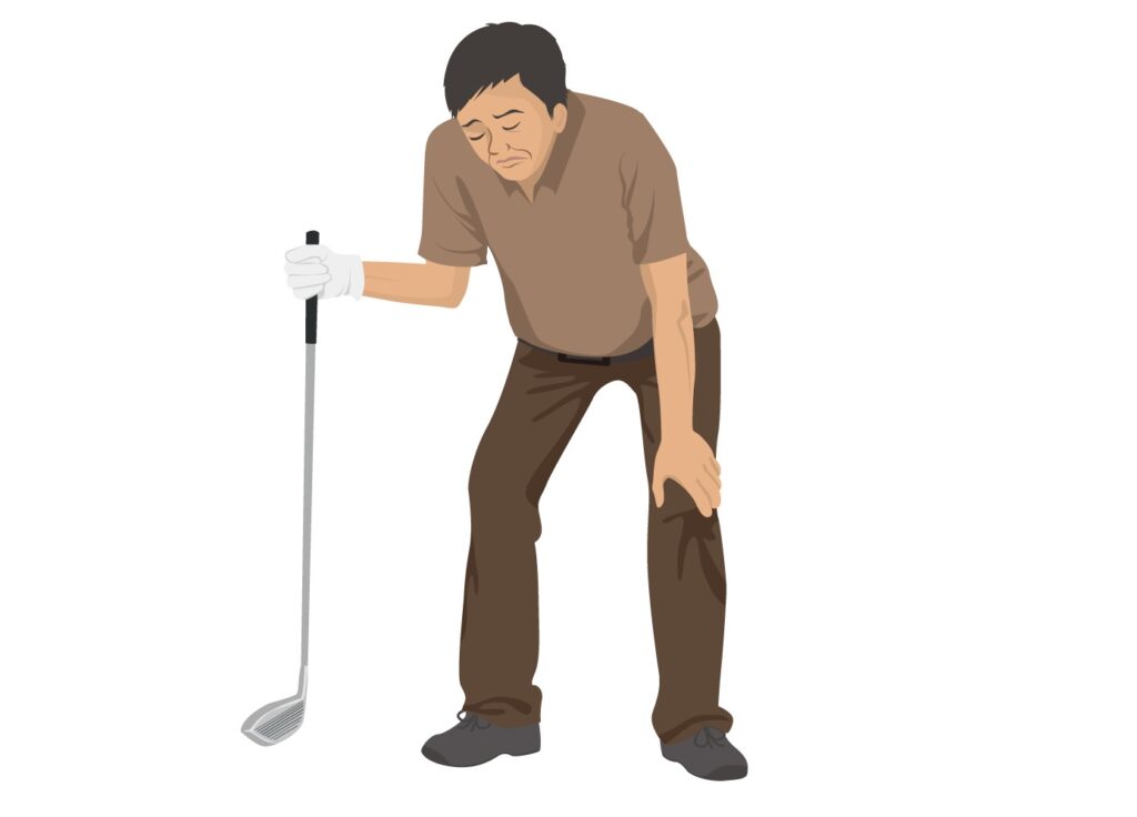 ひざを上手に使う