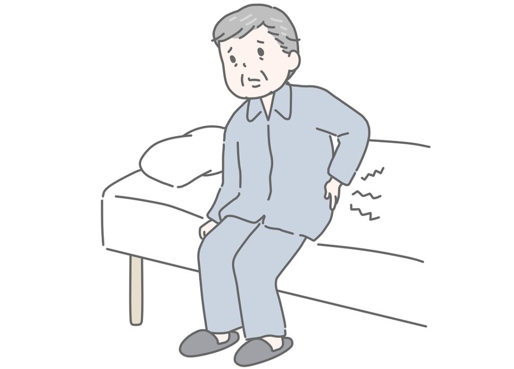 安静や姿勢の変化で痛みが変化しない