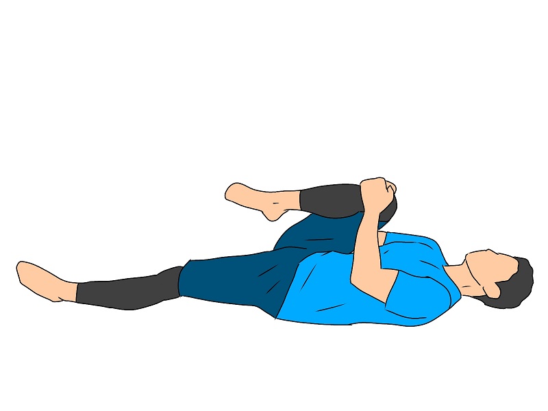 膝関節のストレッチ