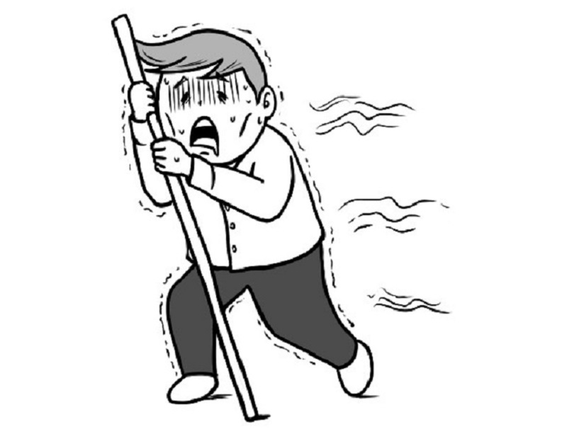 歩行障害や排便障害が見られる