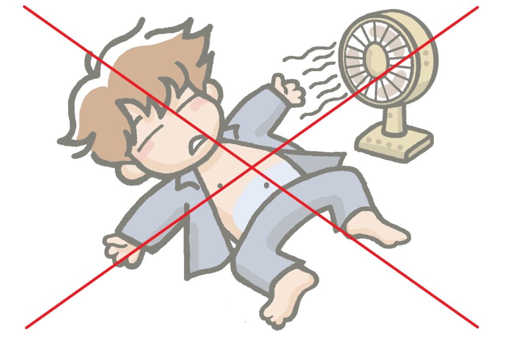 就寝中にお腹を冷やさない