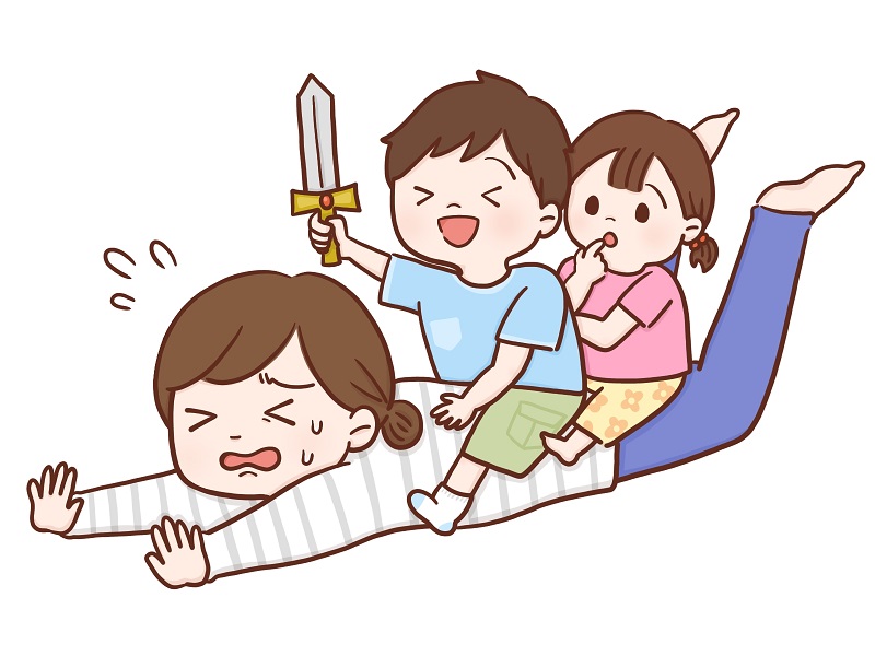 蓄積した筋疲労のイラスト